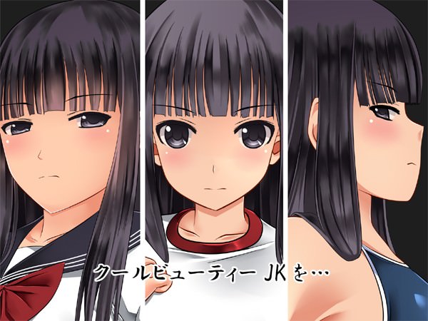 黒髪ロングヘアーの容姿端麗な美少女